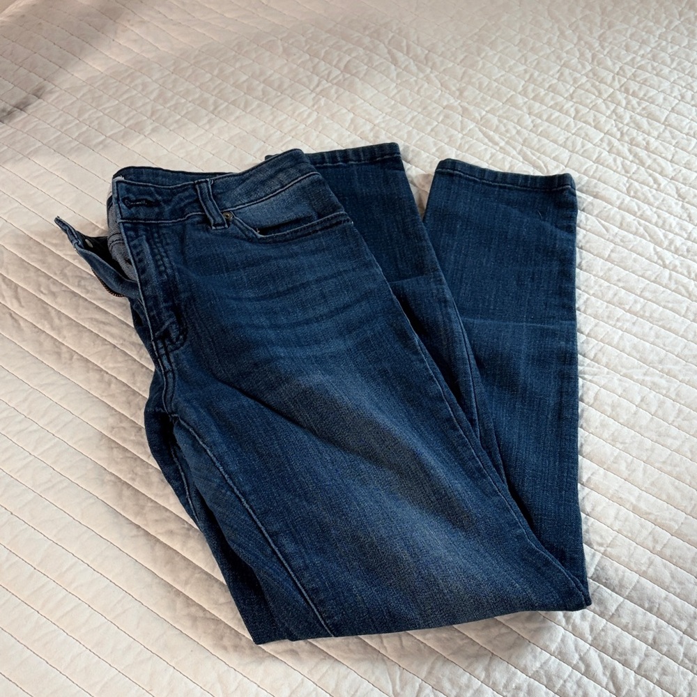 KanCan Women's Straight Leg Jeans - Dark Blue